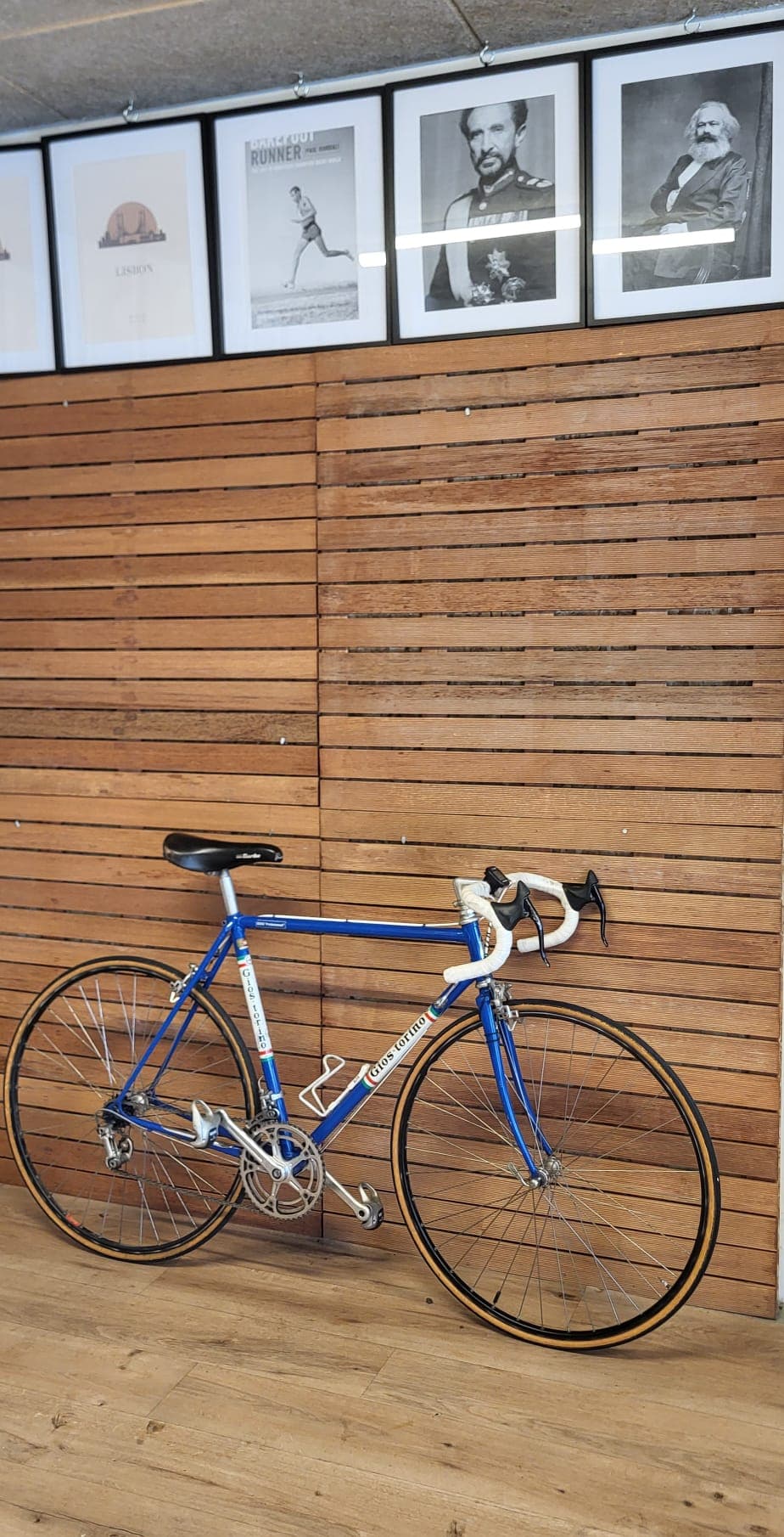 Blue road bike