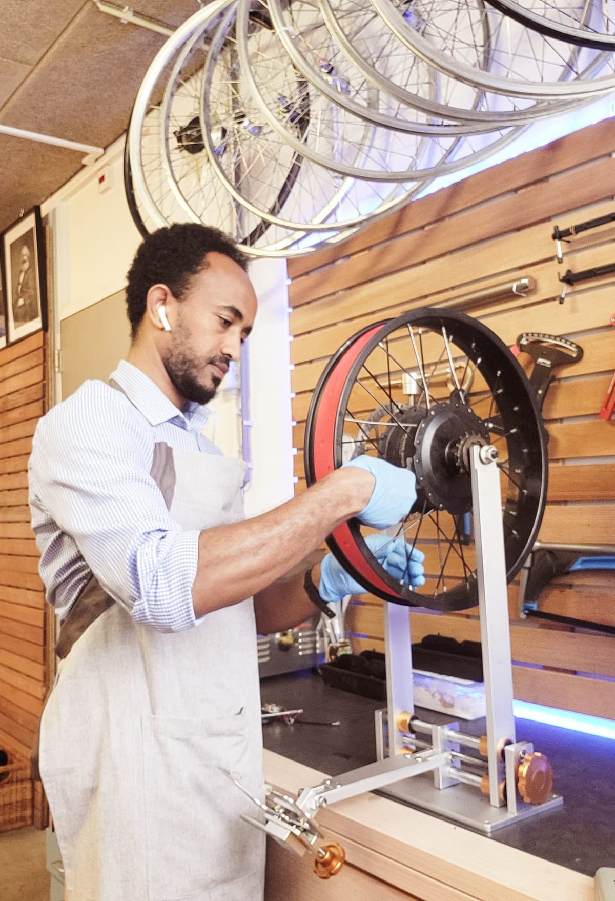 AbroBike mechanic at work